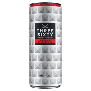 Three Sixty Vodka Energy Zero 10% vol., 12 x 0.33 l Dose EINWEG