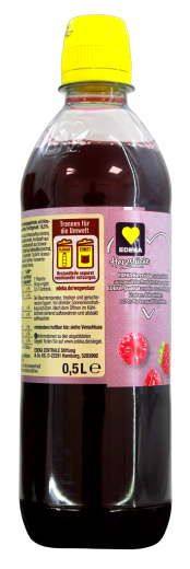 Herzstücke Himbeere Getränkesirup Zero, 6 x 0.5 l Flasche