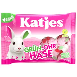 Katjes Grün-Ohr Hase Schumzucker vegan, 14 x 210g Beutel