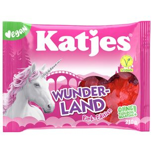 Katjes Wunderland Pink Fruchtgummi vegan, 20 x 210g Beutel