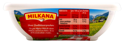 Milkana Salami Schmelzkäse, 8 x 190g Becher