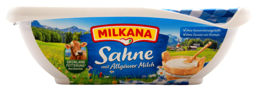 Milkana Sahne Schmelzkäse, 8 x 190g Becher