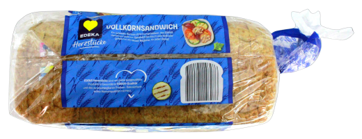 Herzstücke Vollkorn-Sandwich Toast, 7 x 750g Toast