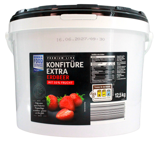 Premium Line Konfitüre Extra Edbeere, 1 x 12,5 kg Eimer