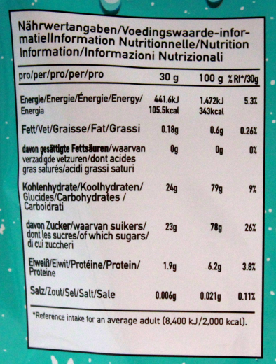 Chaos Candy Freezes crunchy Blu Shark Fruchtgummi, 24 x 50g Tüte