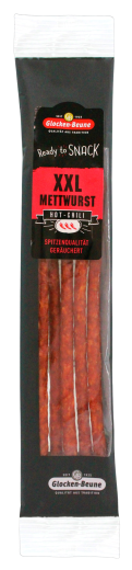 Glocken-Beune XXL Mettwurst Hot-Chilli, 11 x 100g Packung