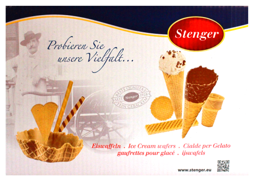Stenger süsses Hörnchen Eiswaffel Classic, 1 Karton à 280 Stück