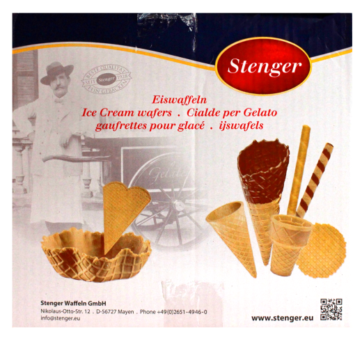 Stenger süsses Hörnchen Eiswaffel Classic, 1 Karton à 280 Stück