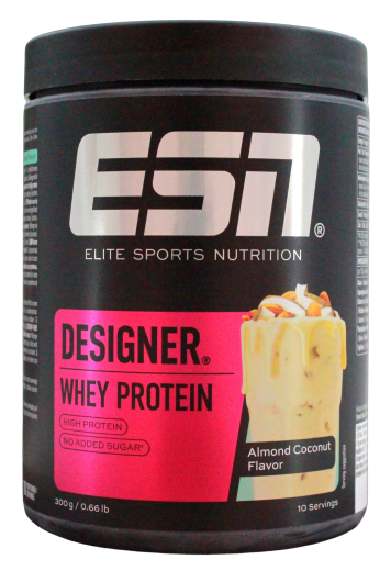 ESN Designer Whey Protein Almond Coconut Flaver, 1 x 300g Dose