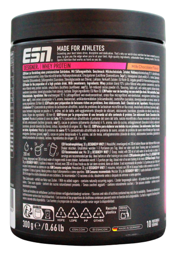 ESN Designer Whey Protein Milk Chocolate Flavor, 1 x 300g Dose