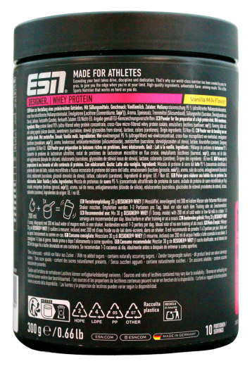 ESN Designer Whey Protein Vanilla Milk Flavor, 1 x 300g Dose