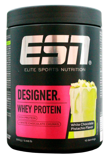 ESN Designer Whey Protein White Chocolate Pistachio Flavor, 1 x 300g Dose