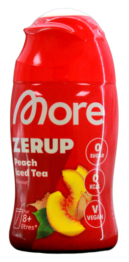 More Zerup Peach Iced Tea Flavour Getränkesirup Zero, 5 x 65ml Flasche
