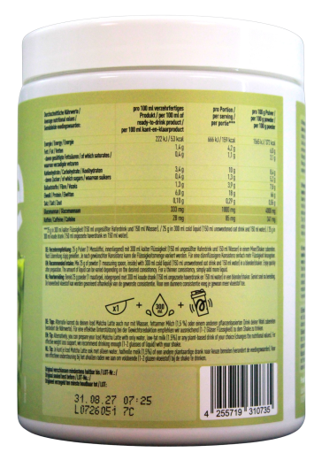 More Protein Iced Matcha Latte Getränkepulver, 1 x 300g Dose