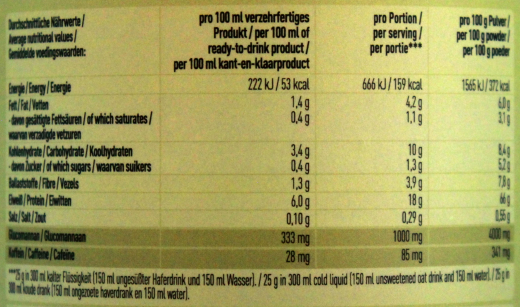 More Protein Iced Matcha Latte Getränkepulver, 1 x 300g Dose