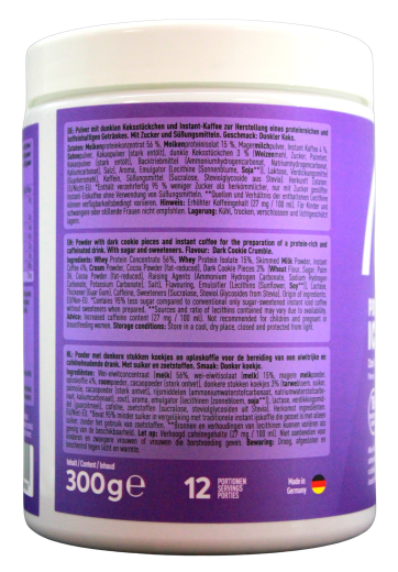 More Protein Iced Coffee Dark Cookie Crumble Flavour, 1 x 300g Dose