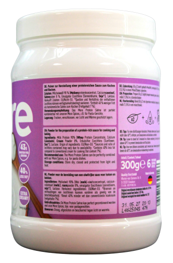 More Protein Sahne Pulver, 1 x 300g Dose