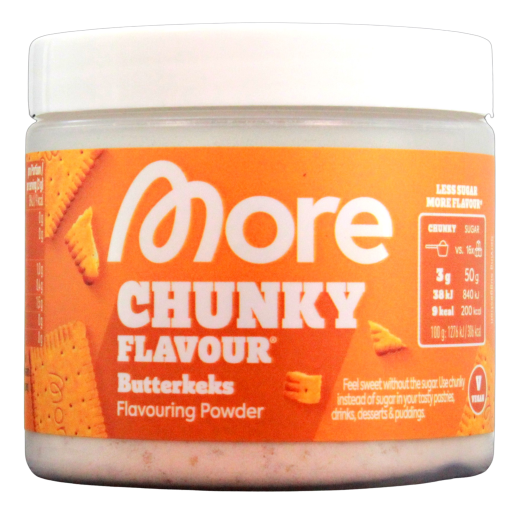 More Chunky Flavour Butterkeks Flavouring Powder, 2 x 90g Dose