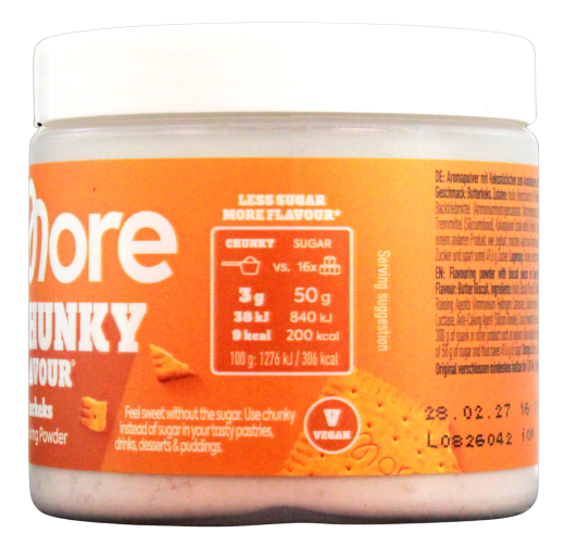 More Chunky Flavour Butterkeks Flavouring Powder, 2 x 90g Dose