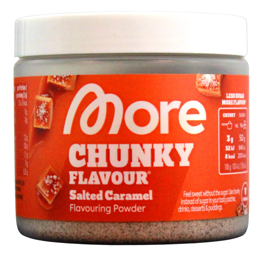 More Chunky Flavour Salted Caramel Flavouring Powder, 2 x 90g Dose