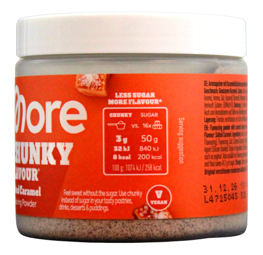 More Chunky Flavour Salted Caramel Flavouring Powder, 2 x 90g Dose