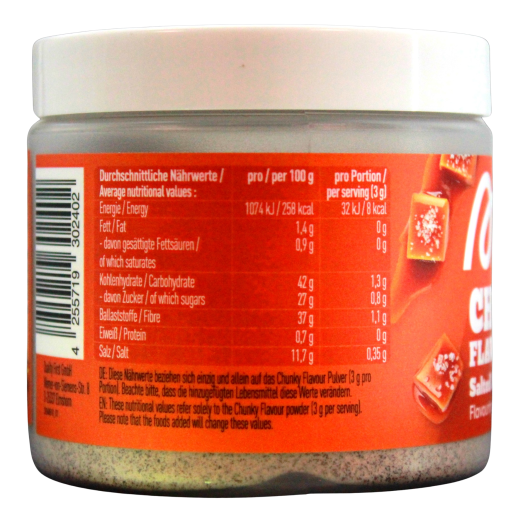 More Chunky Flavour Salted Caramel Flavouring Powder, 2 x 90g Dose