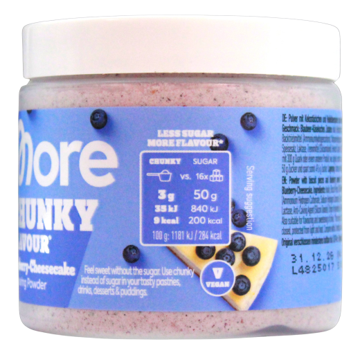 More Chunky Flavour Blueberry-Cheesecake Flavouring Powder, 2 x 90g Dose