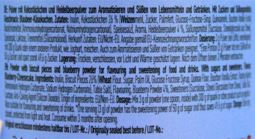 More Chunky Flavour Blueberry-Cheesecake Flavouring Powder, 2 x 90g Dose