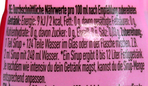 More Zerup Pink Grapefruit Flavour Getränkesirup Zero, 5 x 65ml Flasche