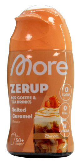 More Zerup For Coffee & Tea Salted Caramel Flavour Getränkesirup Zero, 5 x 65ml Flasche