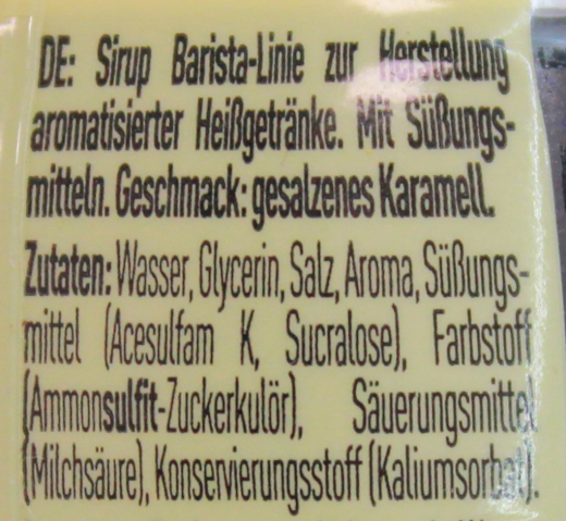More Zerup For Coffee & Tea Salted Caramel Flavour Getränkesirup Zero, 5 x 65ml Flasche