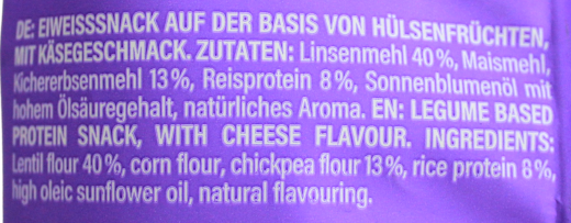 ahead Protein Flips Cheese Flavour vegan, 6 x 50g Beutel