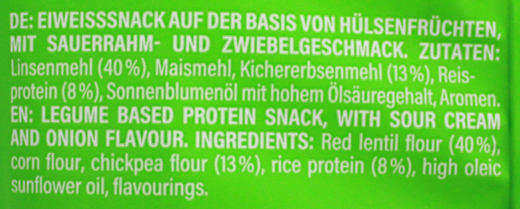 ahead Protein Flips Sour Cream & Onion Flavour vegan, 6 x 50g Beutel
