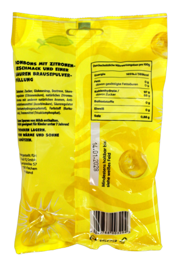 M'Candy Big Lemon saure Bonbons, 20 x 150g