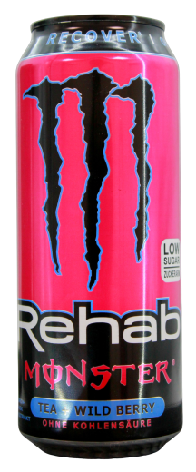 Monster Rehab Tea + Wild Berry Energy-Drink ohne Kohlensäure, 12 x 0.5 l Dose EINWEG
