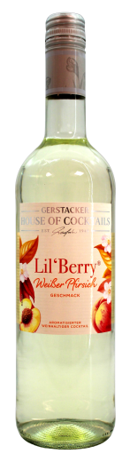 Gerstacker Lil`Berry weißer Pfirsich 5,1% vol., 6 x 0.75 l Flasche