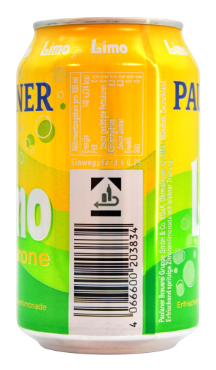 Paulaner Limo Zitrone, 24 x 0.33 l Dose EINWEG