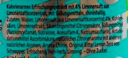 Schweppes Bitter Lemon Zero, 6 x 1,25 l Flasche EINWEG