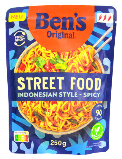 Ben's Original Street Food Indonesia Style - Spicy Nudeln, 6 x 250g Beutel