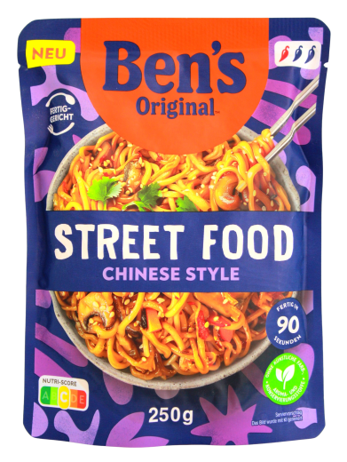 Ben's Original Street Food Chinese Style Nudeln, 6 x 250g Beutel