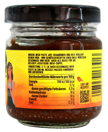 Wan Kwai Miso Paste dunkel, 6 x 100g Glas