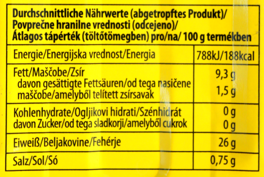 Arnold Sørensen Schildmakrelen-Filets in Sonnenblumenöl, 10 x 125g Dose