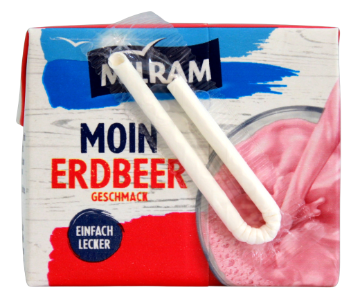 Milram Moin Erdbeer Drink, 20 x 200ml Trinkpäckchen