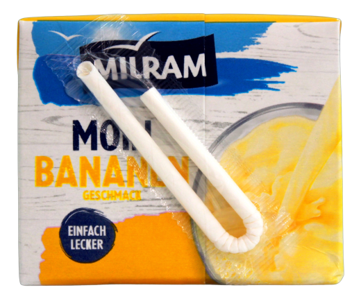 Milram Moin Bananen Drink, 20 x 200ml Trinkpäckchen