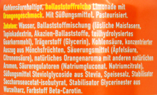 More Fizi Ballaststoff Limo Orange flavour, 12 x 0.33 l Dose EINWEG