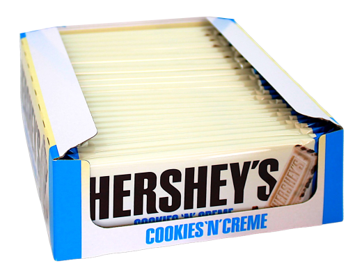 Hershey's Cookies'N'Creme Schokoriegel weiß, 24 x 40g Riegel