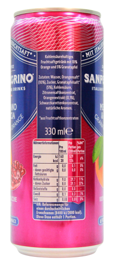 Sanpellegrino Melograno & Arancia Limonade, 24 x 0.33 l Dose EINWEG