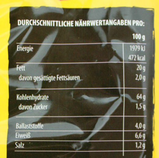 Mr.Knabbits Tortilla Chips mit Käsegeschmack, 10 x 125g Tüte
