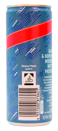 Zarewitsch Vodka Energy Premium Mix 10% vol., 24 x 0.25 l Dose EINWEG