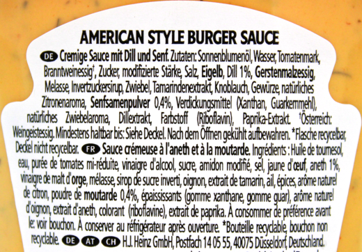 Heinz American Burger Style Sauce, 5 x 400ml Flasche